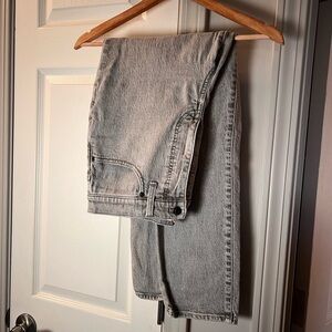 Madewell Light Gray Mom Jeans